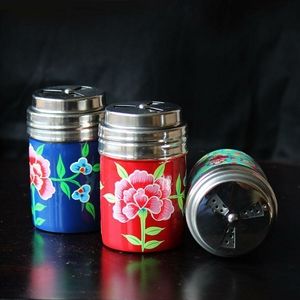 Hand-painted Stainless Steel Mini Containers